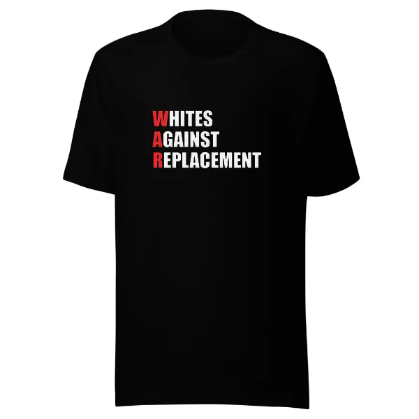 WAR Whites Against Replacement - Mens • T-shirt • Crew • Premium