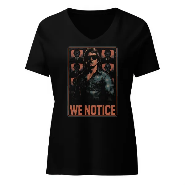 We Notice - Ladies • T-shirt • V-neck • Premium