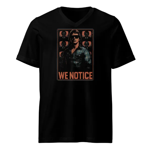 We Notice - Mens • T-shirt • V-neck • Premium