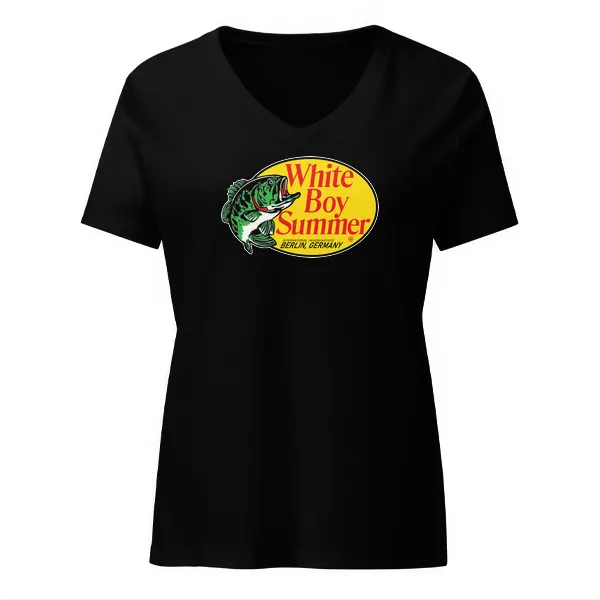 White Boy Summer - Ladies • T-shirt • V-neck • Basic