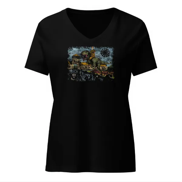 Buchen Waldo - Hitler Dino - Ladies • T-shirt • V-neck • Basic