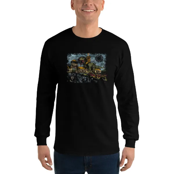 Buchen Waldo - Hitler Dino - Mens • T-shirt • Long Sleeve • Basic