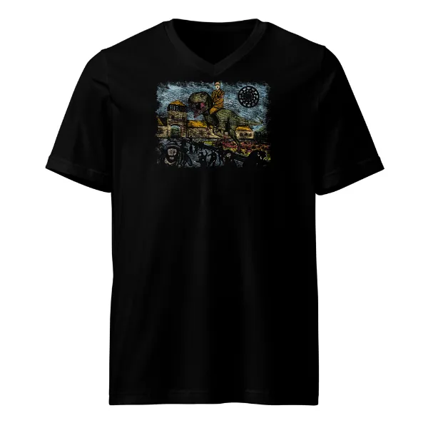 Buchen Waldo - Hitler Dino - Mens • T-shirt • V-neck • Basic