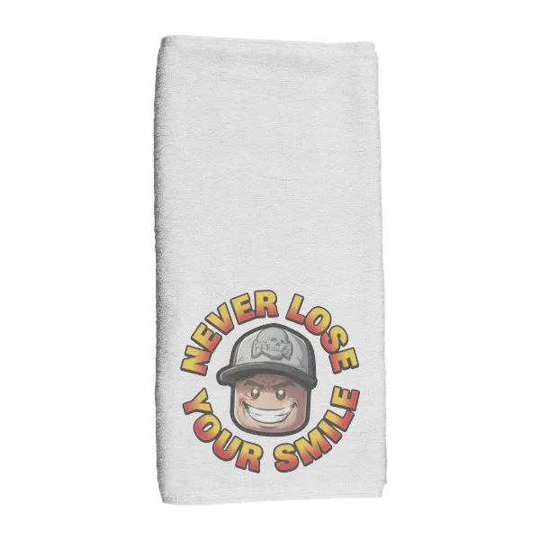 Never Lose Your Smile - Lego Waldo - Hand Towel