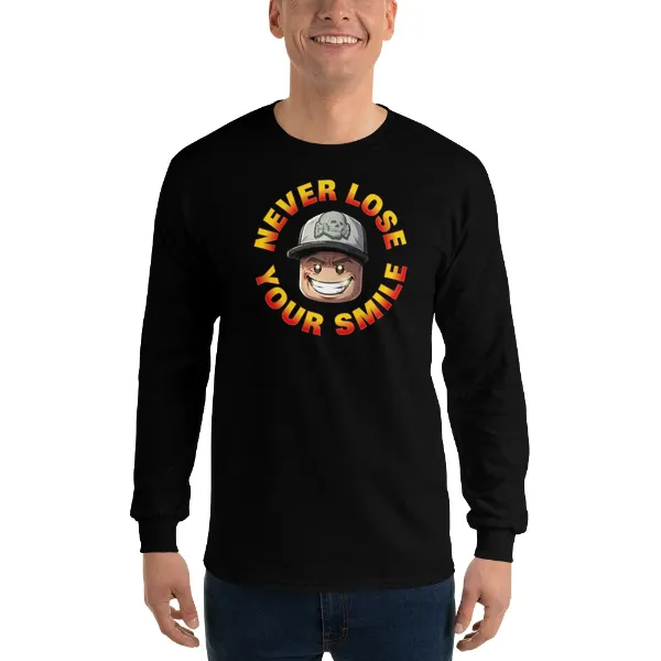 Never Lose Your Smile - Lego Waldo - Mens • T-shirt • Long Sleeve • Basic