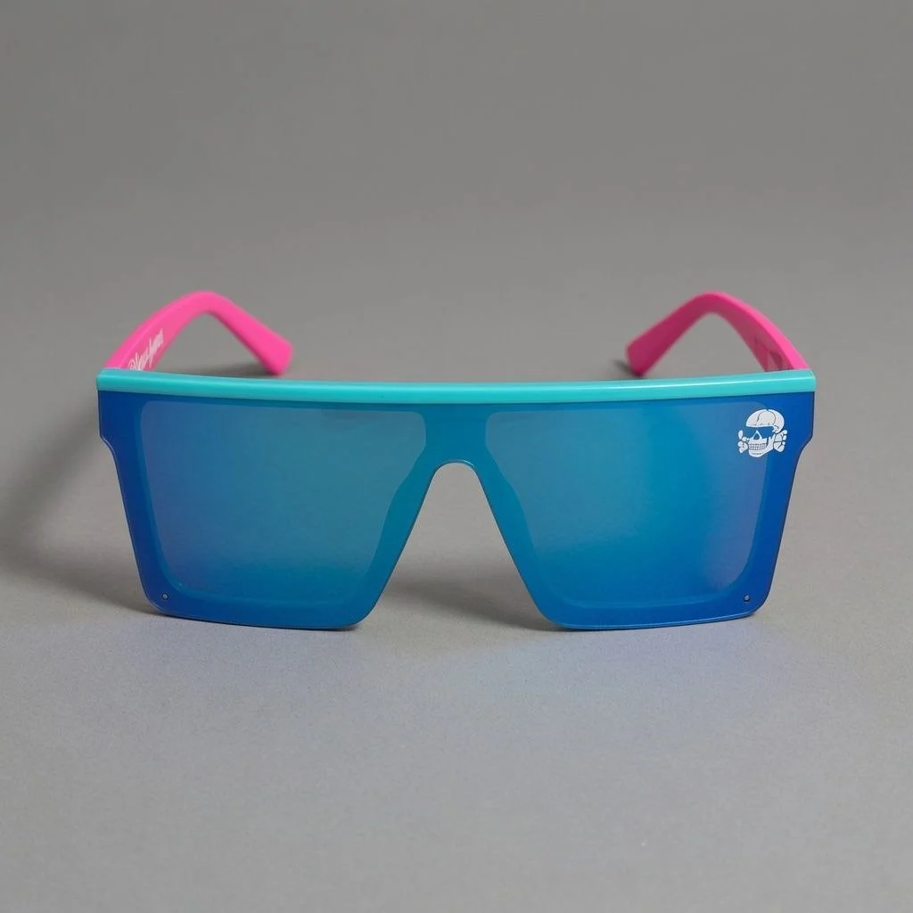 White Boy Summer Blue • Skull Shades • [OVERSIZED]