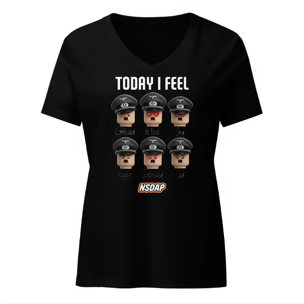 Today I Feel - Ladies • T-shirt • V-neck • Premium