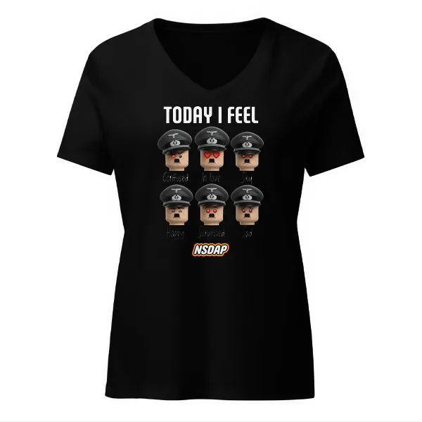 Today I Feel - Ladies • T-shirt • V-neck • Basic