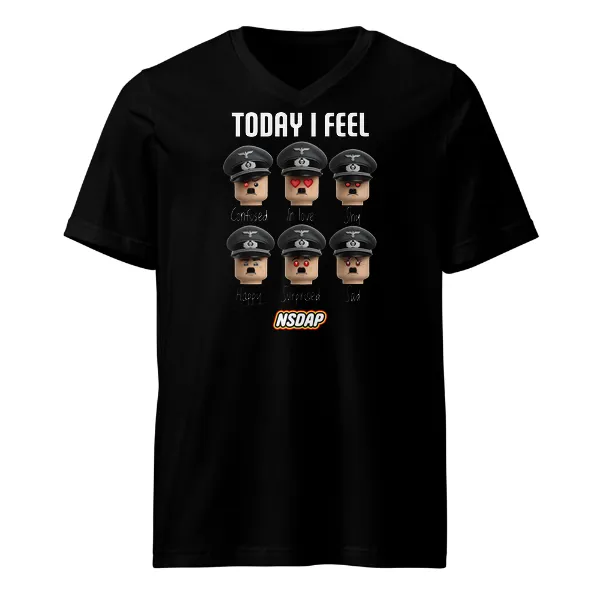 Today I Feel - Mens • T-shirt • V-neck • Basic